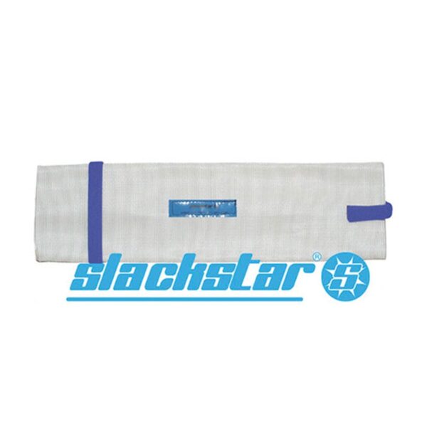 Slackstar - Bescherming spanratel voor 6-delige Slackline 14 x 50 cm wit-blauw